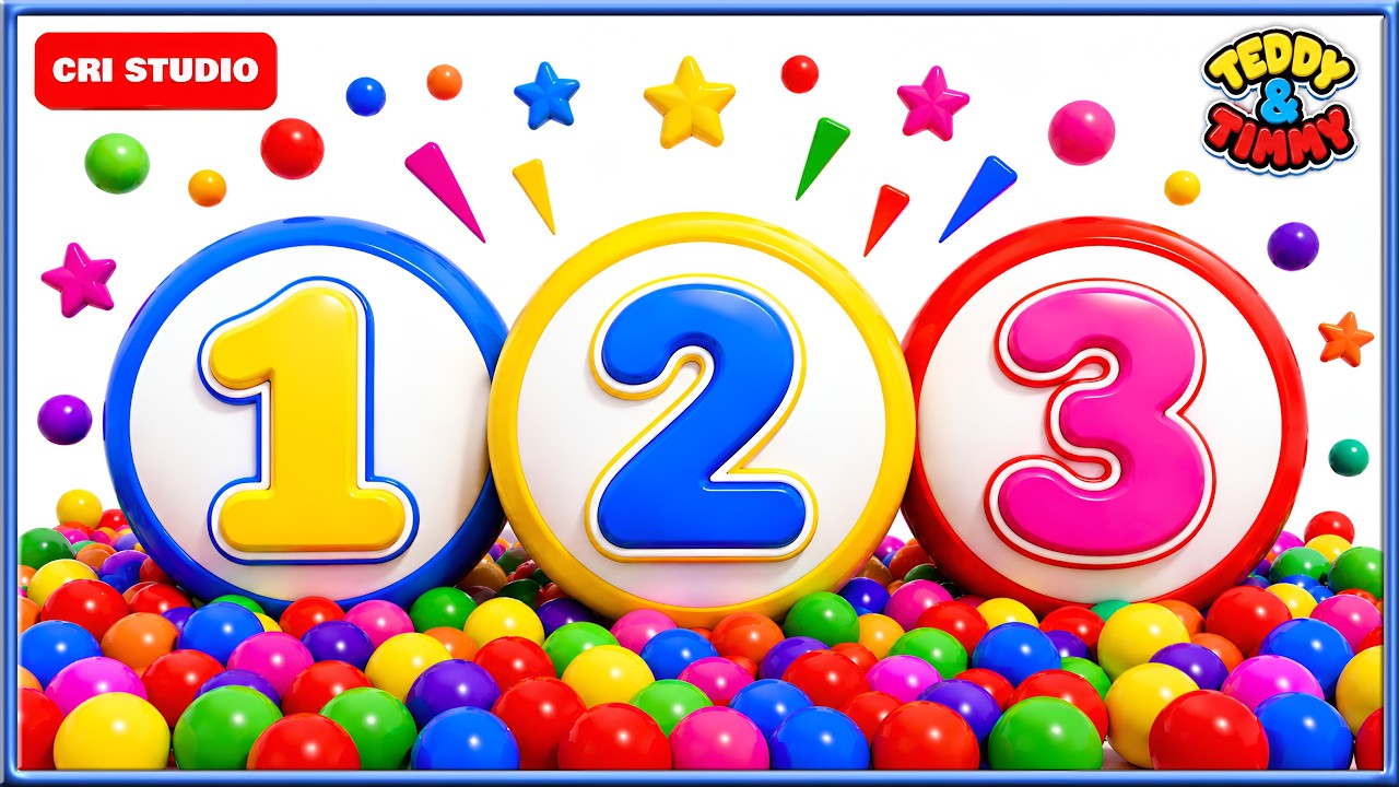 Learn Counting from 1 To 10 | 123 Numbers for Kids | 1234 Number Names | 12345 | Colors for Toddlers