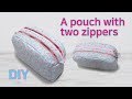 DIY double pouch /double pouch tutorial/두개의 지퍼파우치/파우치 만들기/Machen Sie einen doppelten Beutel