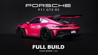Porsche 911(992) GT3 RS | Alpha Model | 1/24 | Scale Model Building | ASMR |