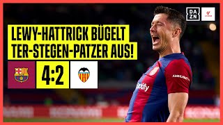 Hattrick! Lewandowski bügelt ter-Stegen-Patzer aus: FC Barcelona - FC Valencia | LaLiga | DAZN