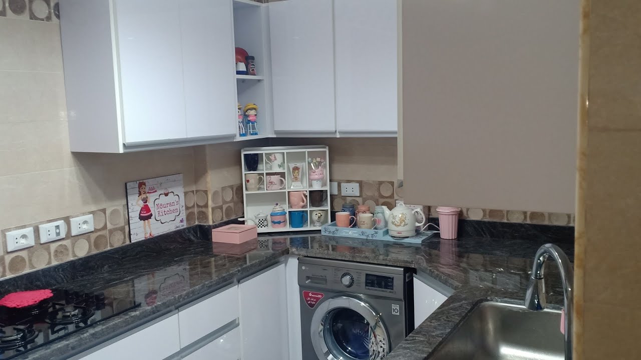 جولة في المطبخ/نوعه وسعره ونوع الرخام /أفكار لتنظم المطبخ من الداخل 😘