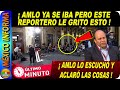 AMLO Ya se iba pero un reportero le grito esto