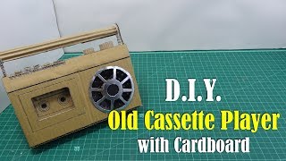 DIY: Vintage Cassette Player with Cardboard - How to Make