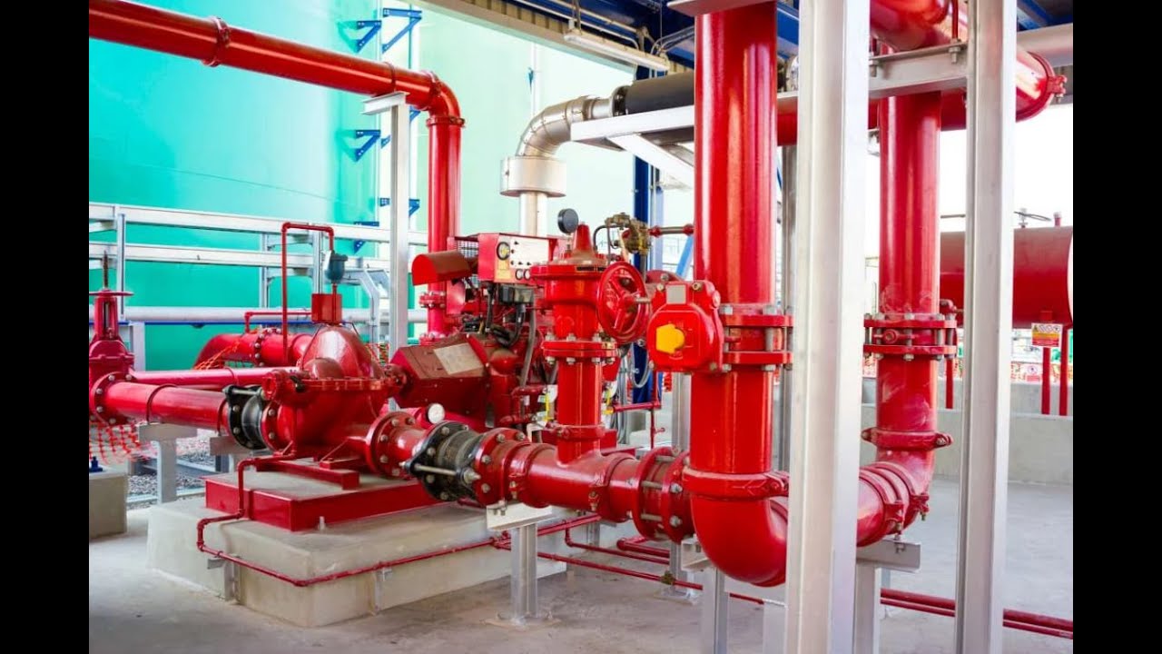شرح غرقة مضخات الحريق _ Description of the Fire Pump Room