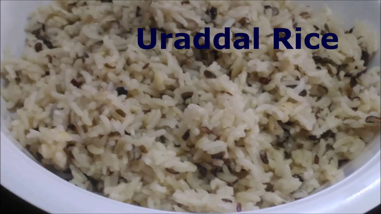 Urudhal Rice உளுந்துபருப்பு சாதம் செய்வது எப்படி | Urad dal rice | Healthy lunch ...