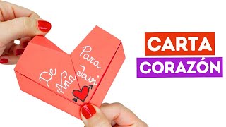 Cómo hacer una carta en forma de corazón ¡Fácil!