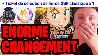 ÉNORME CHANGEMENT sur 7DS Origin ! 😱 (Et un SSR GRATUIT 🎁)