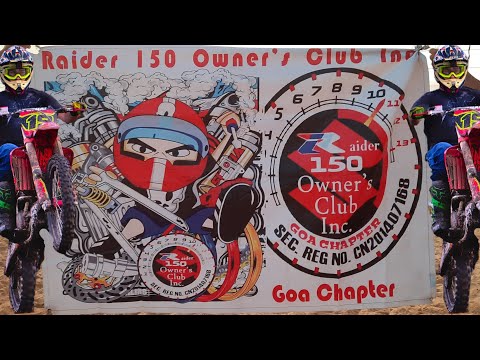 RAIDER 150 OWNER'S CLUB INC. GOA CHAPTER IN AGUIRANGAN ISLAND
