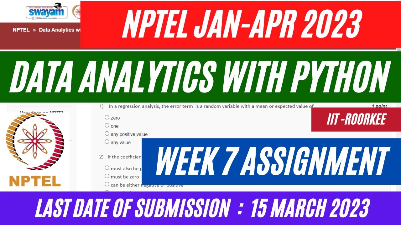 data analytics with python nptel assignment answers 2023