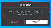 How To Fix Roblox Join Error Can T Join Place Http 400 Unknown Error Error Code 610 Youtube - roblox error code 610 cannot join game with no authenticated user