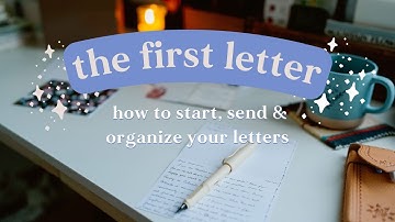 How to write your first pen pal letter | pen pal series pt 3