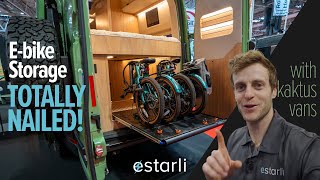 Motorhome e-bike storage has NEVER looked this good (Estarli e20s in the garage)