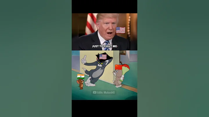 India & China became Friends to counter Trump 🔥🤣 #tariffwar Tom and Jerry Version