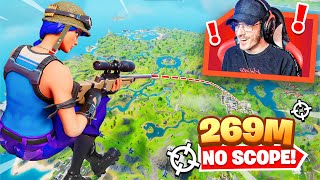 Ce NO SCOPE à 269 MÈTRES est SATISFAISANT, le reste aussi 🤓 ( Fortnite sniper clip )