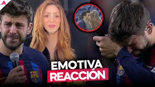 Así Reaccionó Shakira y Clara Chía a las Lágrimas de Piqué, Con beso se Despidió del Fútbol.