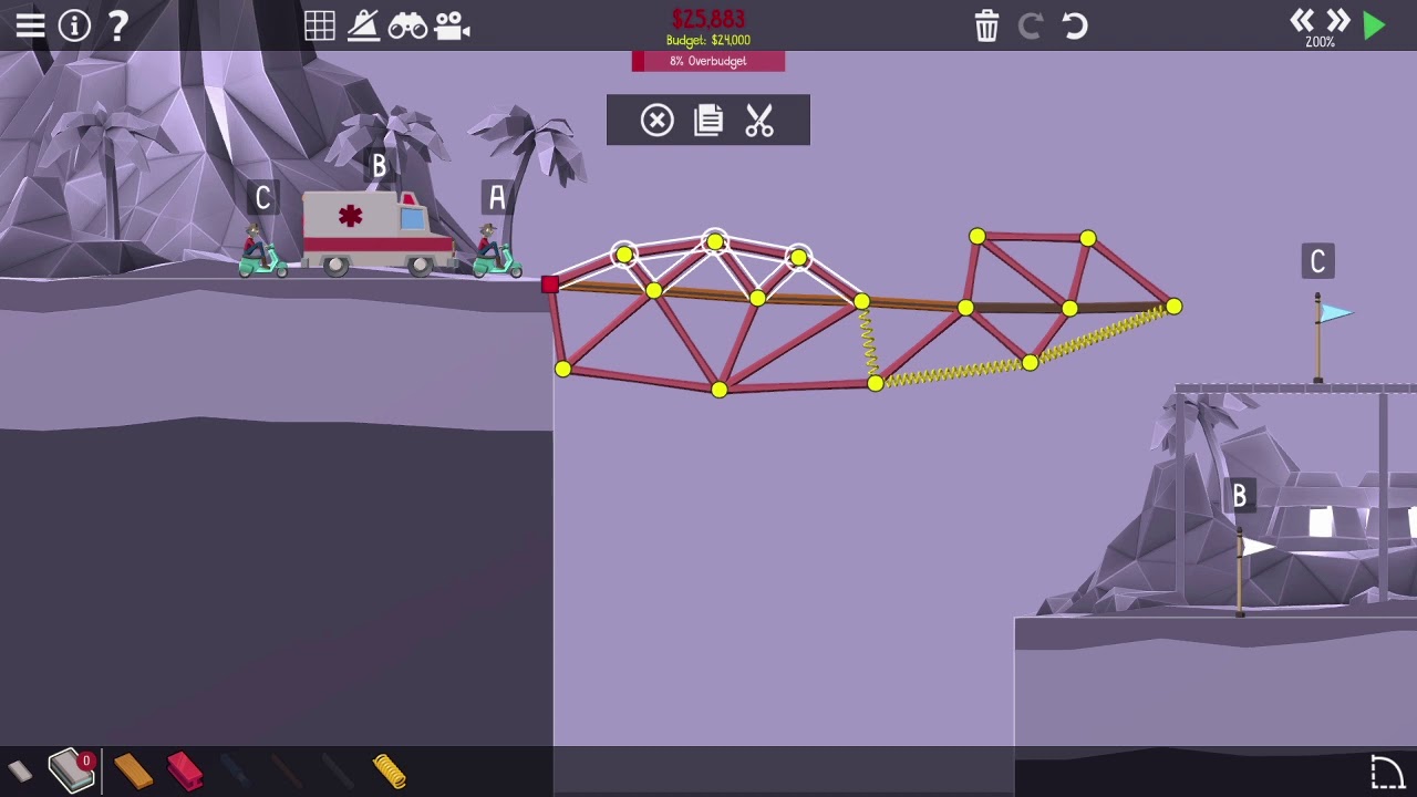 Poly Bridge 2 2 15c Weight Distribution Challenge Youtube