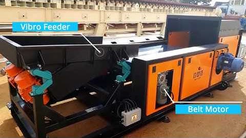 BAS® Eddy Current Non-Ferrous Metal Separator (-50mm Al wire separation)