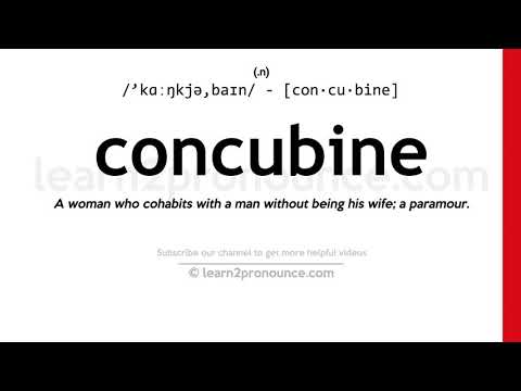 Pronunciation of Concubine | Definition of Concubine