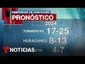 Nunca el Centro Nacional de Huracanes había predicho tantos y con tal certeza | Noticias Telemundo