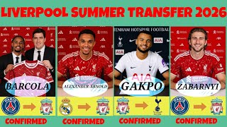 🚨 ALEXANDER-ARNOLD TO LIVERPOOL, ALL LIVERPOOL CONFIRMED SUMMER TRANSFER 2026, Barcola, Gakpo, Zabar
