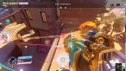 How to take widow out as pharah on temple of anubis point 1