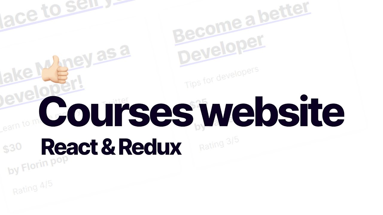 Build a Courses Platform using React and Redux - React projects for ...
