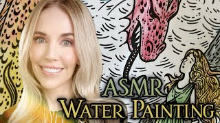 ASMR Water Painting Greek Myths (Softly Spoken)