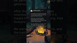 Casting Fireball on your D&D Party | r/dndhorrorstories #dnd #dungeonsanddragons #dnd5e #dm #ttrpg
Grab a FREE homebrew tavern menu in the TPT Discord! ↴
🍺 Join the TPT Discord: https://discord.gg/aXMczR8Xry 🍺
Welcome to the Twisted Pint Tavern! Come on in, hang your cloak up by the fire, and grab a pint as you listen to todays tale! If you have a similar D&D or RPG story, feel free to share it in the comments, and we might feature it in a future video!
Thread(s) these stories came from:
🏹 https://www.reddit.com/r/dndhorrorstories/comments/1v85clo/have_you_ever_intentionally_cast_fireball_knowing/
The Twisted Pint Tavern is a warm and fun place where all weary adventurers are welcome to gather for a drink and a story! Come hear fantastic stories and tidbits from various fantasy TTRPGs such as Dungeons and Dragons (D&D / DnD), Pathfinder, and more!.
All graphics and sounds are sourced and used with due permissions or are free of copyright. All stories are sourced either directly from viewers or from public D&D and Fantasy forums/threads online. If you believe anything is being used in these videos incorrectly, please reach out immediately so that we can remedy the situation! Casting Fireball on your D&D Party | r/dndhorrorstories #dnd #dungeonsanddragons #dnd5e #dm #ttrpg