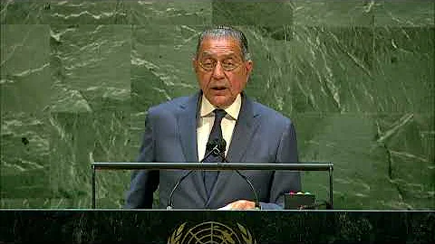 Amb. Munir Akram, speaking in the UN General Assembly on the Report of the Security Council