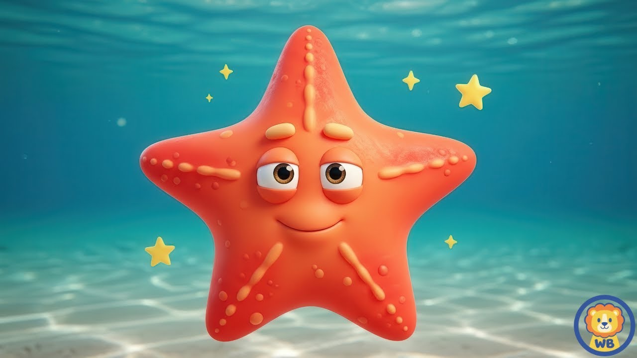 Learn the Star Shape Song for Kids ⭐🐠 | Starfish’s Five Sparkling Points | Early Geometry Lesson