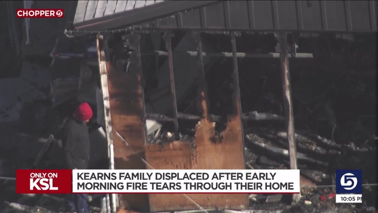 Kearns family displaced after early morning fire tears through home ...