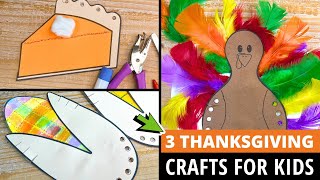 Easy Thanksgiving Crafts for Preschool & Kindergarten | Simple Fine Motor Fall Fun