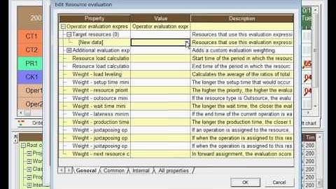 2e Command and Scheduling Parameter - Production Scheduling Software Asprova, Hands on training