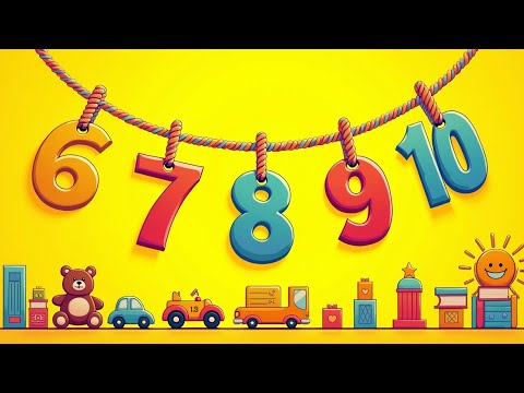 Учим цифры от 1 до 10 с весёлой песенкой! Считаем вместе с малышами | Обучающее видео для детей