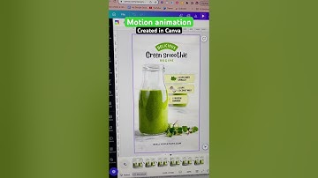 Motion animation effect created in Canva | Design a hidden recipe scroll animation