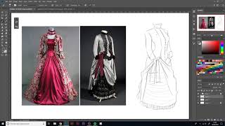 06/10 Female Clothing — Illustration: Design Victorian Era Characters