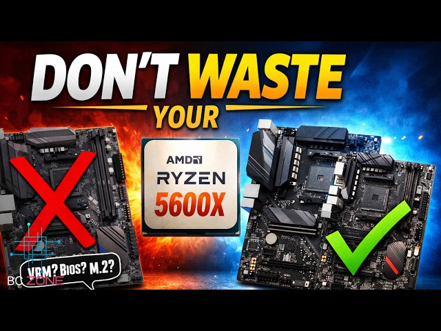 Ryzen 5 5600X, DDR4 32GB, B450F マザーボード Best Budget Motherboards For Ryzen 5 5600X (January 2026) - YouTube