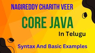 Part 3: Syntax Of Java And Basic Java Programming | Java Programming In Telugu