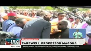 Prof. George Magoha's body arrives in Gem ahead of burial