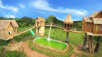 100 Days I Built a Private Village Luxury Billionaire for Living Alone in Woods