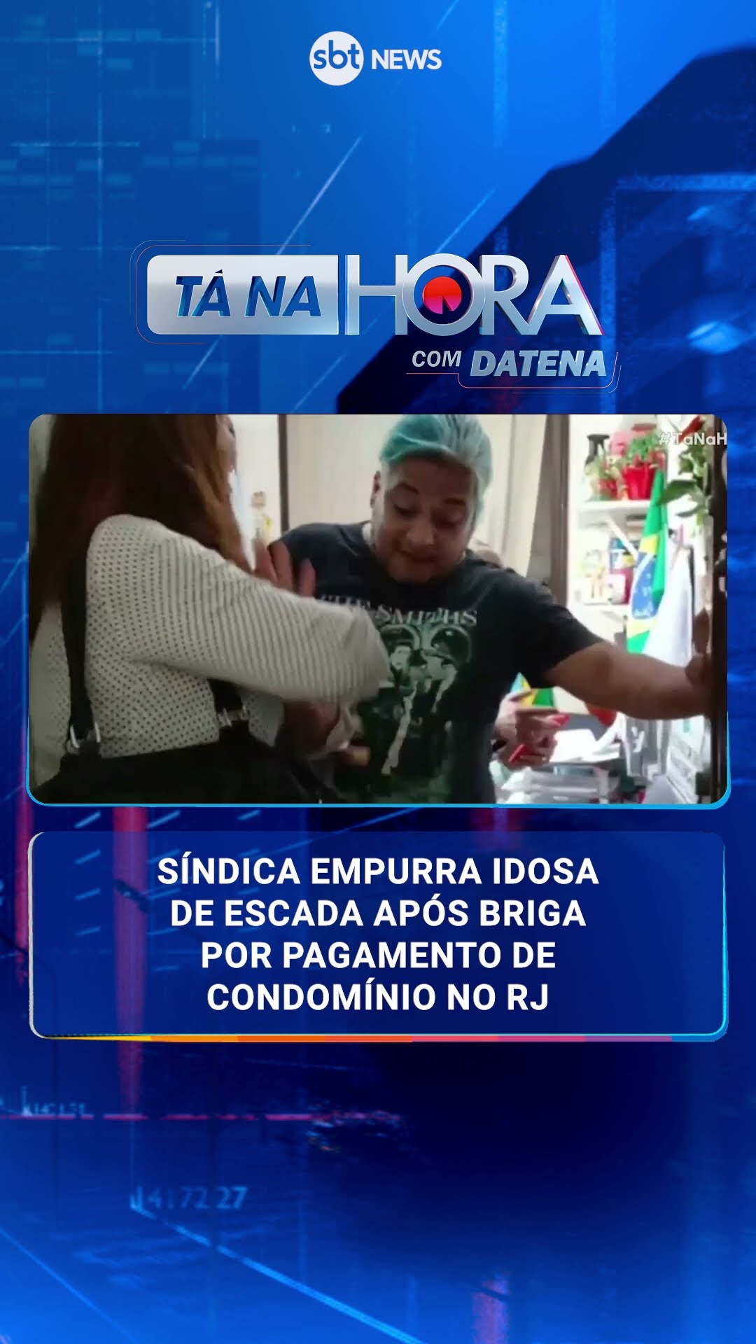 Síndica empurra idosa de escada após briga por pagamento de condomínio no RJ
