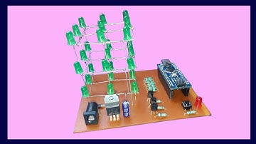 3x3x3 led cube home made using Arduino Nano (Simple LED project)