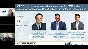 NEx Webinar 017 GFRP Wire Mesh as Internal Reinforcement for Slab on Grade