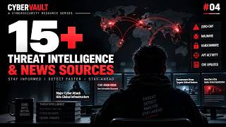 15+ Best Cybersecurity Threat Intelligence & News Sources | CyberVault #04