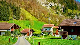 🇨🇭Вождение в Швейцарии _ Красивая швейцарская деревня Лунгерн, Бриенц, Оберрид-ам-Бринцерзее