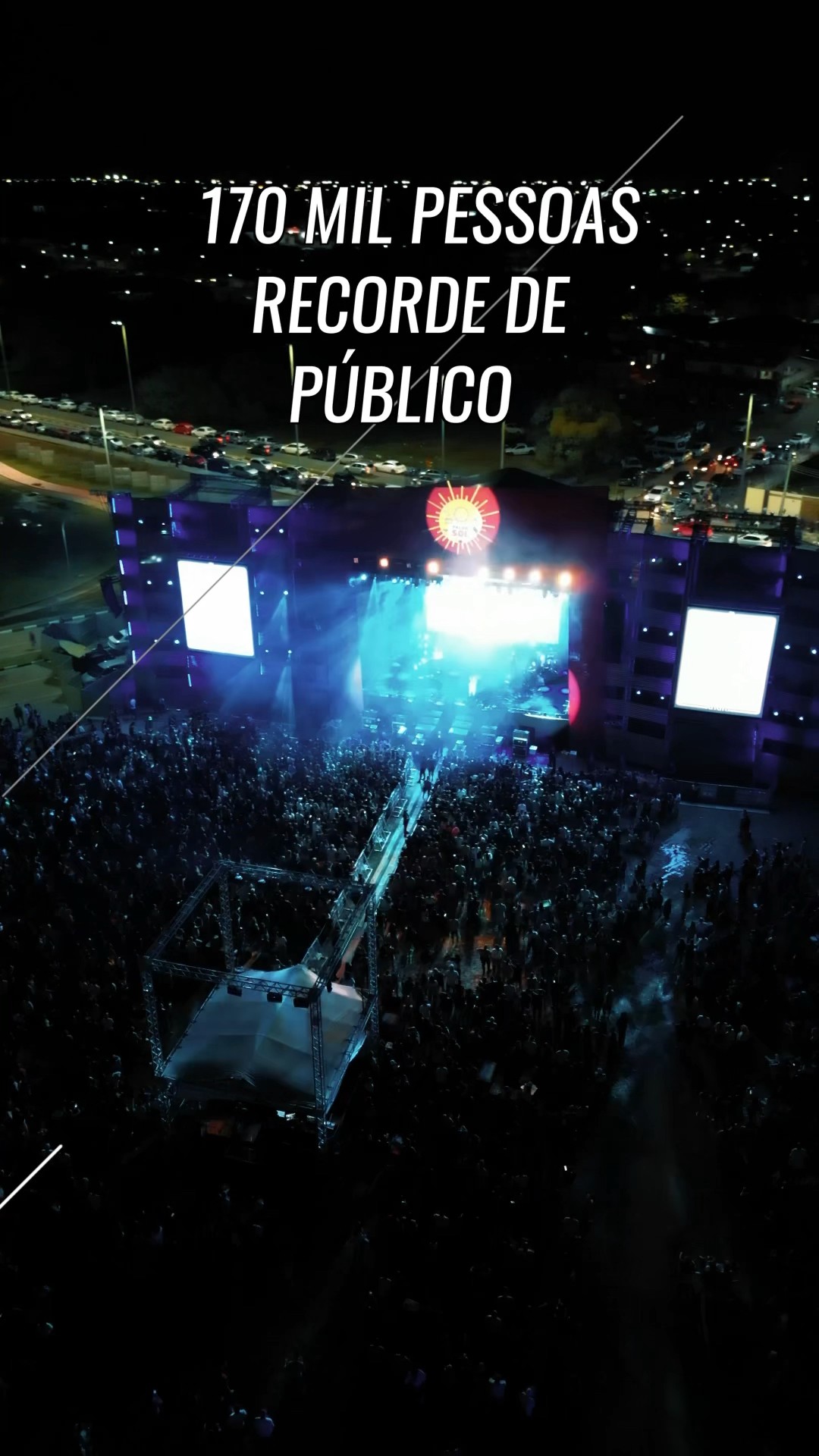 Mais um momento mágico com vocês. Recorde de público e de amor.