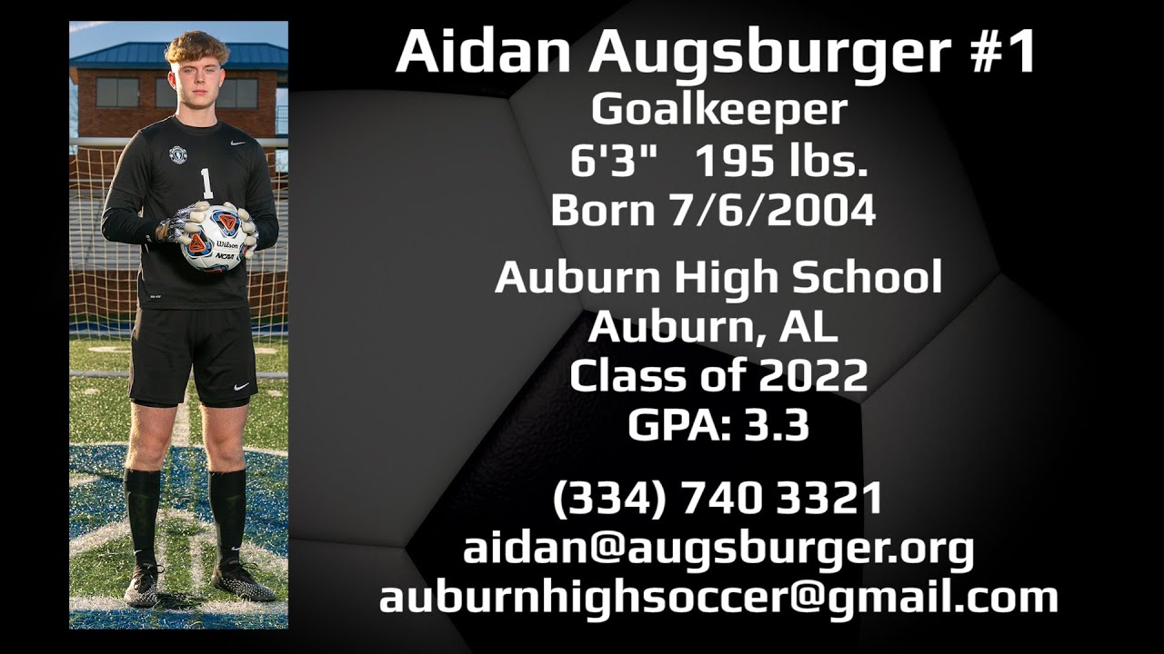 Aidan Augsburger Soccer Highlight Film Recruiting Tape