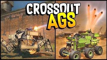 Crossout - AUTOMATIC GRENADE LAUNCHER + THUNDERBOLT SHOTGUN Mech Walker - Crossout Gameplay