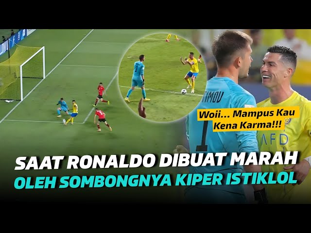 SOK-SOK AN SOMBONG DIDEPAN RONALDO Reaksi Ronaldo Saat Balas Kesombongan Kiper Istiklol class=