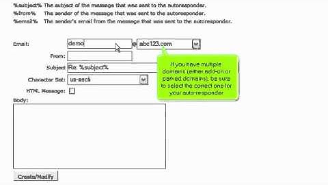 How to create an email auto responder
